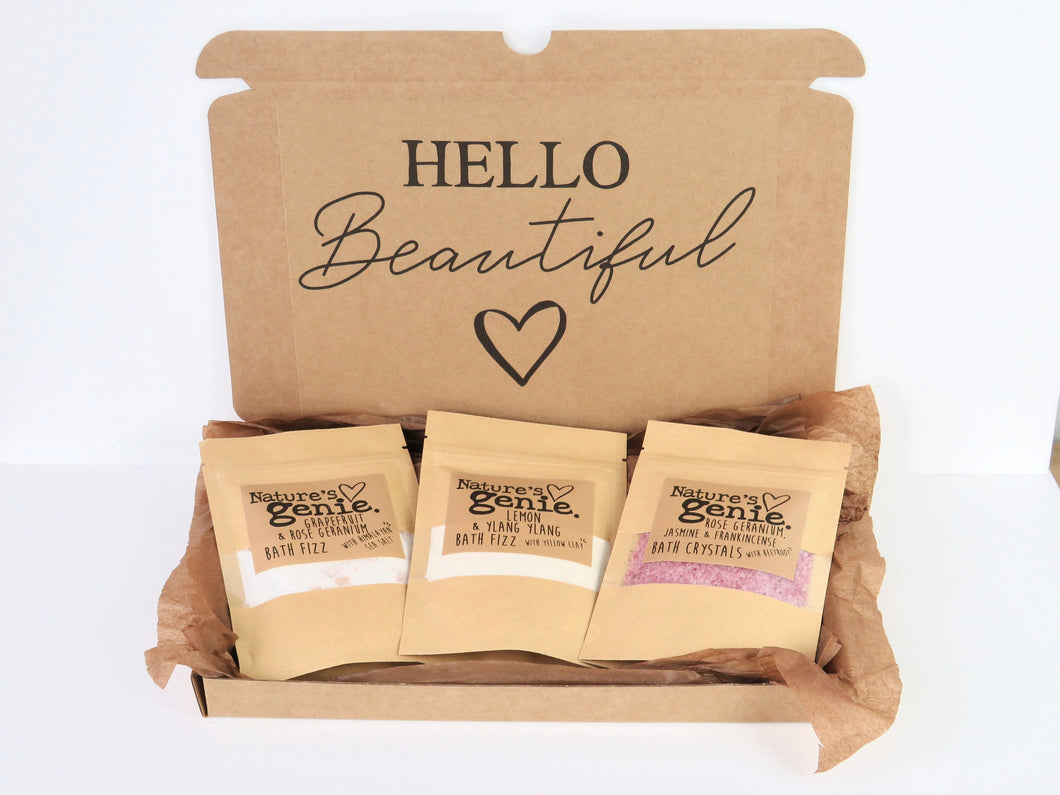 'Hello Beautiful' Set Of 3 Gift set