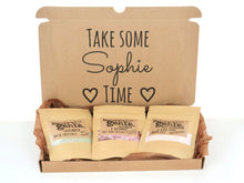 Load image into Gallery viewer, Personalised &#39;Take Some [Name] Time&#39; Set Of 3 Gift Set
