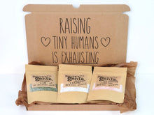 Load image into Gallery viewer, &#39;Raising Tiny Humans Is Exhausting&#39; Set Of 3 Gift set
