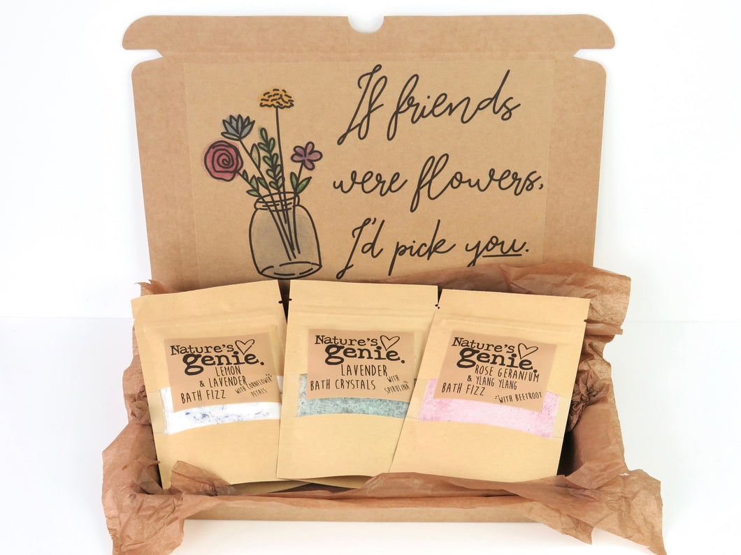 'If Friends Were Flowers, I'd Pick You' Set Of 3 Gift set