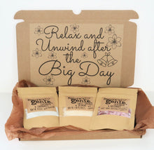 Load image into Gallery viewer, &#39;Relax and Unwind after the Big Day&#39; Set of 3 Gift set
