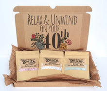 Load image into Gallery viewer, &quot;Relax and Unwind on your 40th&quot; Gift Set (Pick &amp; Mix)
