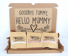 Load image into Gallery viewer, &#39;Goodbye Tummy, Hello Mummy&#39; Set Of 3 Gift set
